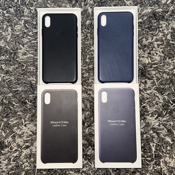 New *BUNDLE* APPLE iPhone XS Max Leather Cases - Picture 3 of 5
